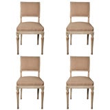 Antique Set of Four Swedish Side Chairs