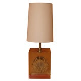 Fugu resin table lamp