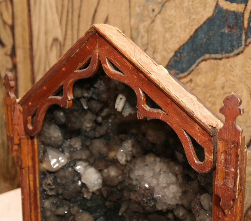 19th Century East European Crystal and Mineral Grotto Shrine 3