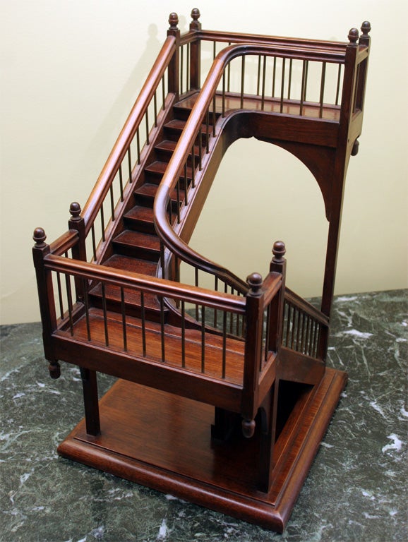 Mahogany Architect's staircase model
