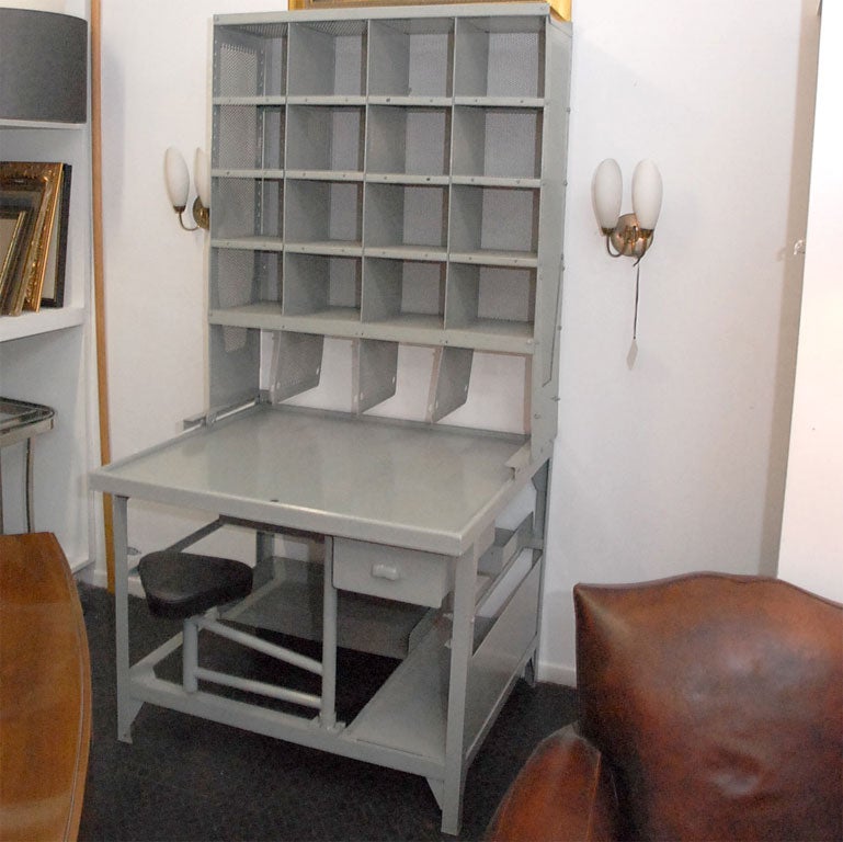 French Post Office Desk Attributed To Pierre Charreau At 1stdibs 20th Century French Post Office Desk Attributed To Pierre Charreau For