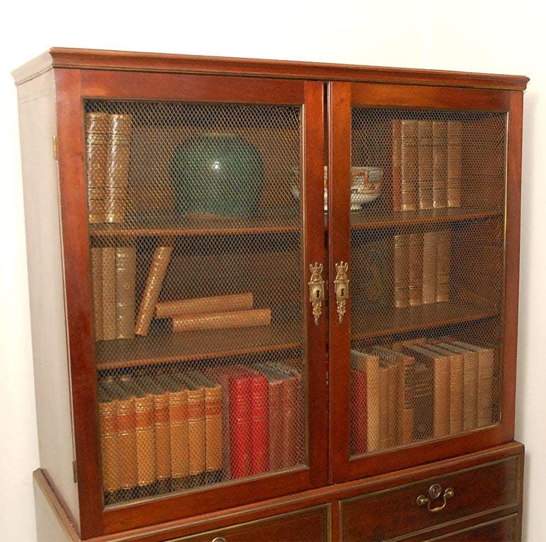 Regency Early 19th Century English Traditional Mahogany Bookcase