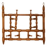 French 19thC. hat or towel rack holder
