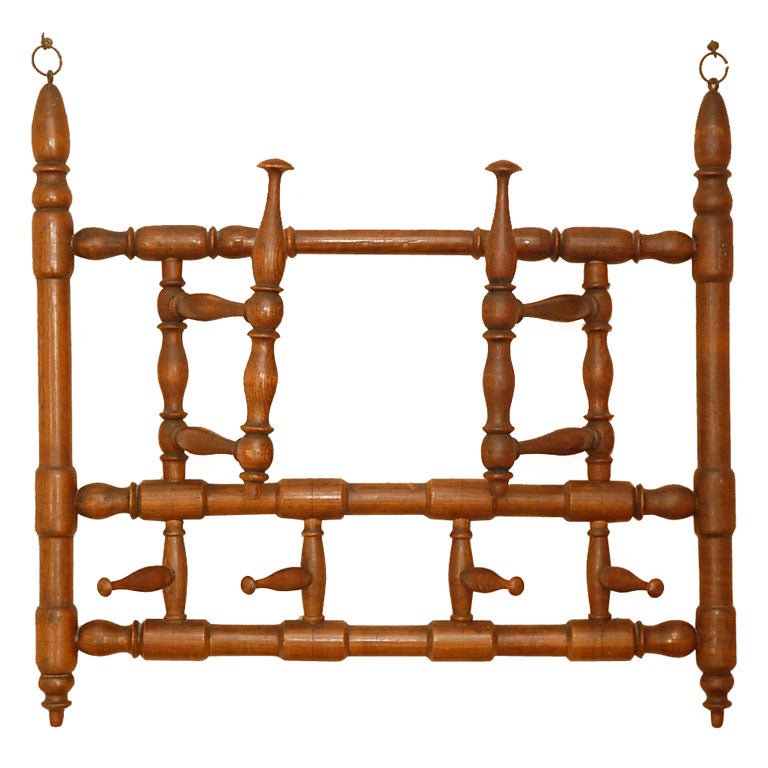 French 19thC. hat or towel rack holder For Sale