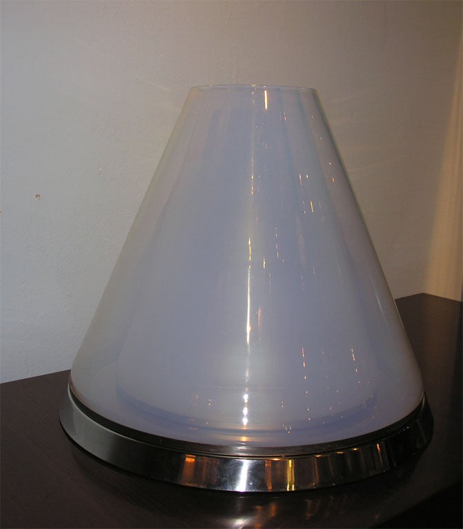 Pyramid Glass Table Lamp by Carlo Nason for Mazzega
