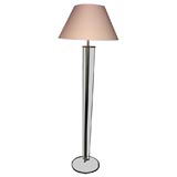 Glass and Brass Floor Lamp by Fontana Arte