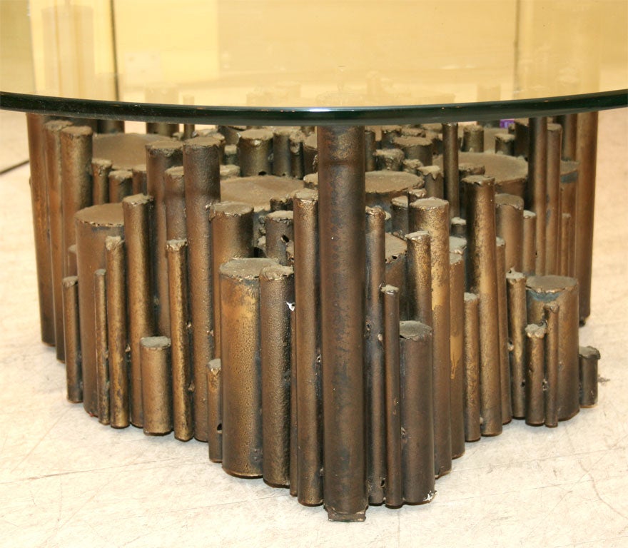 Scuptural Steel Coffee Table