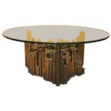 Scuptural Steel Coffee Table