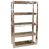 Gorgeous Lucite and Glass Etagere