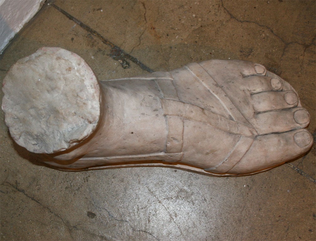 An Italian Marble Foot Statue. 1