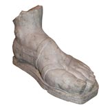 An Italian Marble Foot Statue.