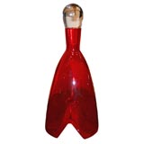 A Danish Ruby Red Crystal Decanter