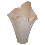 Vintage Elegant Frosted Deco Glass Vase