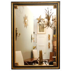 Chic oversized Louis XVI style French 40's mirror