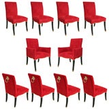 Set of Ten Oriental Inspired Chairs