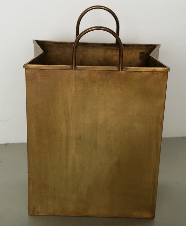 Brass Shopping Bag 2
