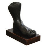 Life Size Bronze Foot by Ellie Stern