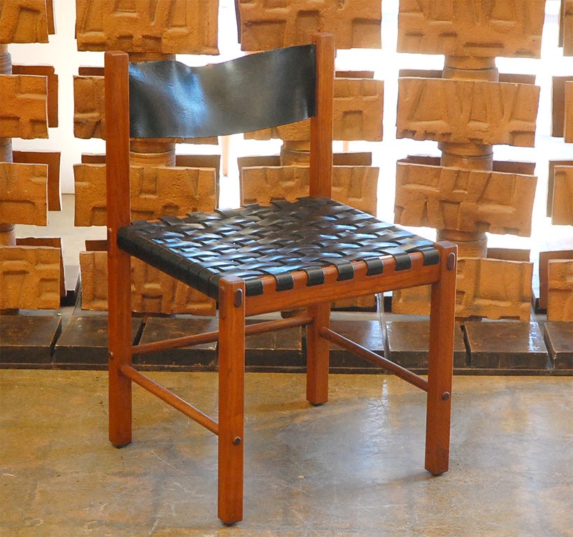 The Leather Strap Chair by Bob Barron for Glen of California