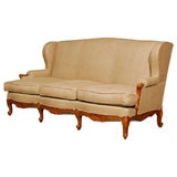 Vintage Wing-back  French Provincial Style Sofa