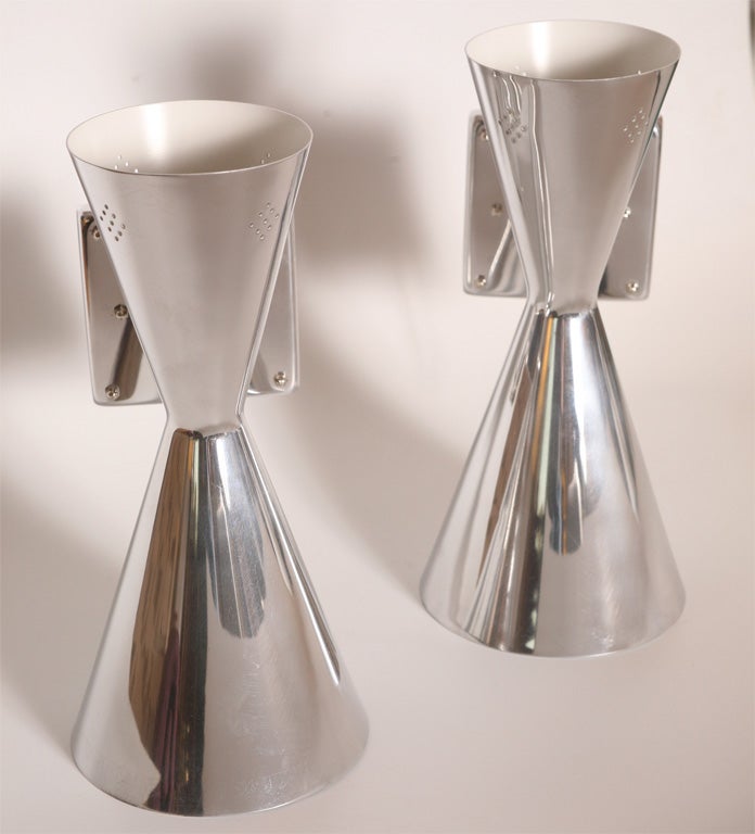 50's Hour Glass Cone Sconces