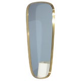 Italian Asymetrical Brass Mirror
