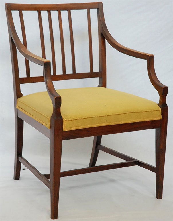 Pair of Frits Henningsen arm chairs.