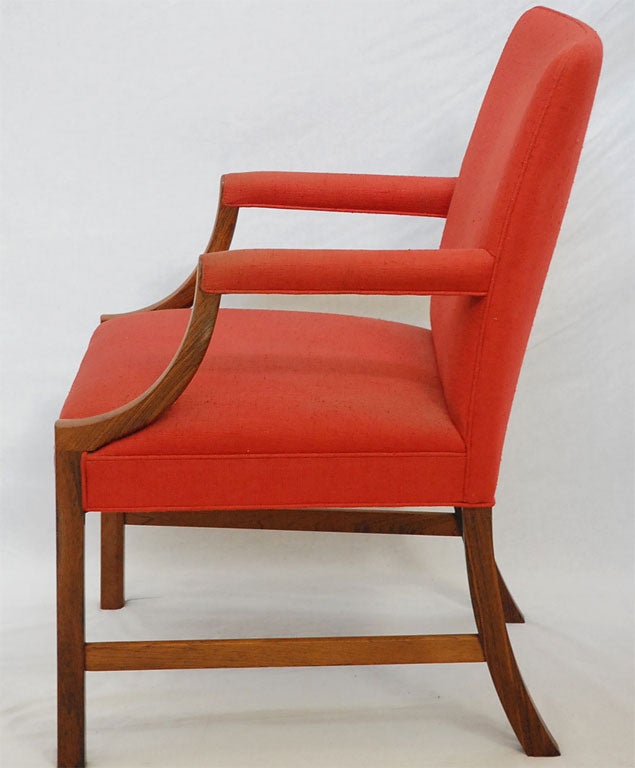 Mid-20th Century Ole Wanscher Rosewood Armchair