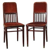 Pair of secessionist chairs by Josef Hoffmann