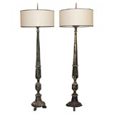 Pair of 18th Century Candlestick Floor  Lamps