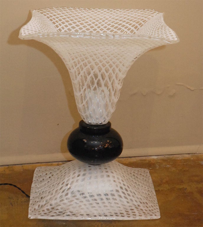 Pair of Large Murano Torchieres