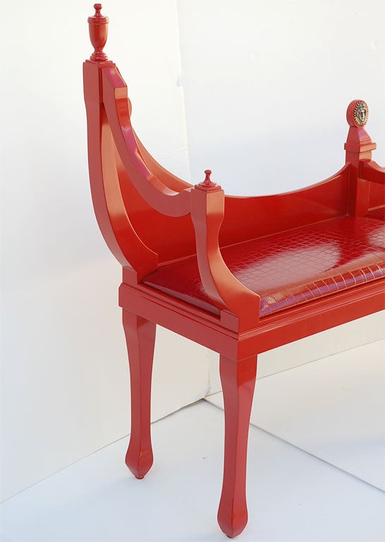 Downtown Classics Collection Red Muirfield Bench 4