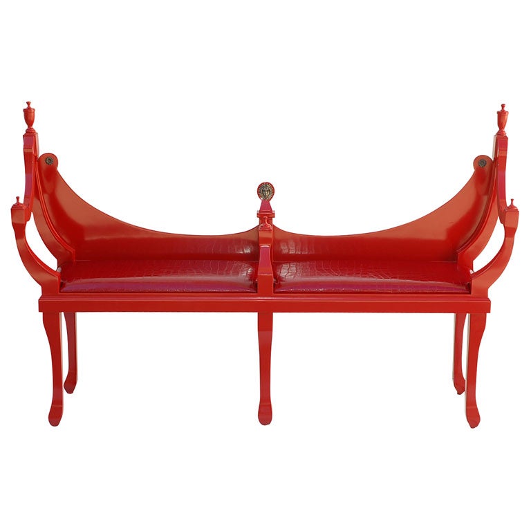 Downtown Classics Collection Red Muirfield Bench