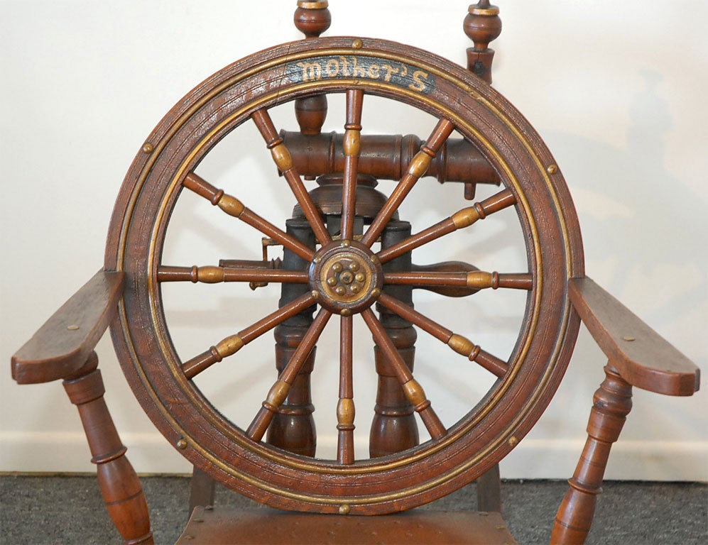 chair for spinning wheel