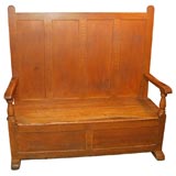 EARLY 19THC SETTLE IN ORIGINAL PAINT FROM PENNSYLVANIA
