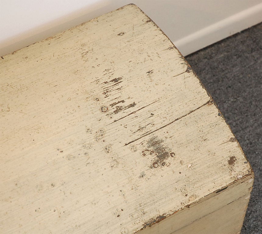 Pine WONDERFUL 19THC ORIGINAL PAINTED DOME TOP TRUNK/BOX