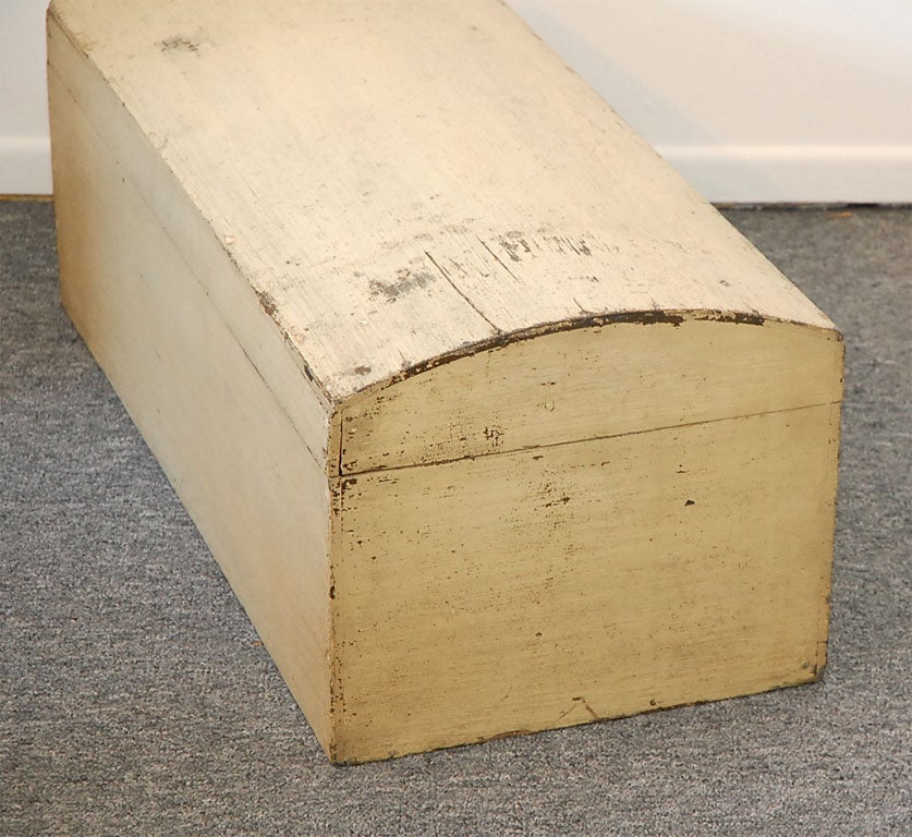 WONDERFUL 19THC ORIGINAL PAINTED DOME TOP TRUNK/BOX 2
