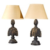 Pair of American Finial Lamps