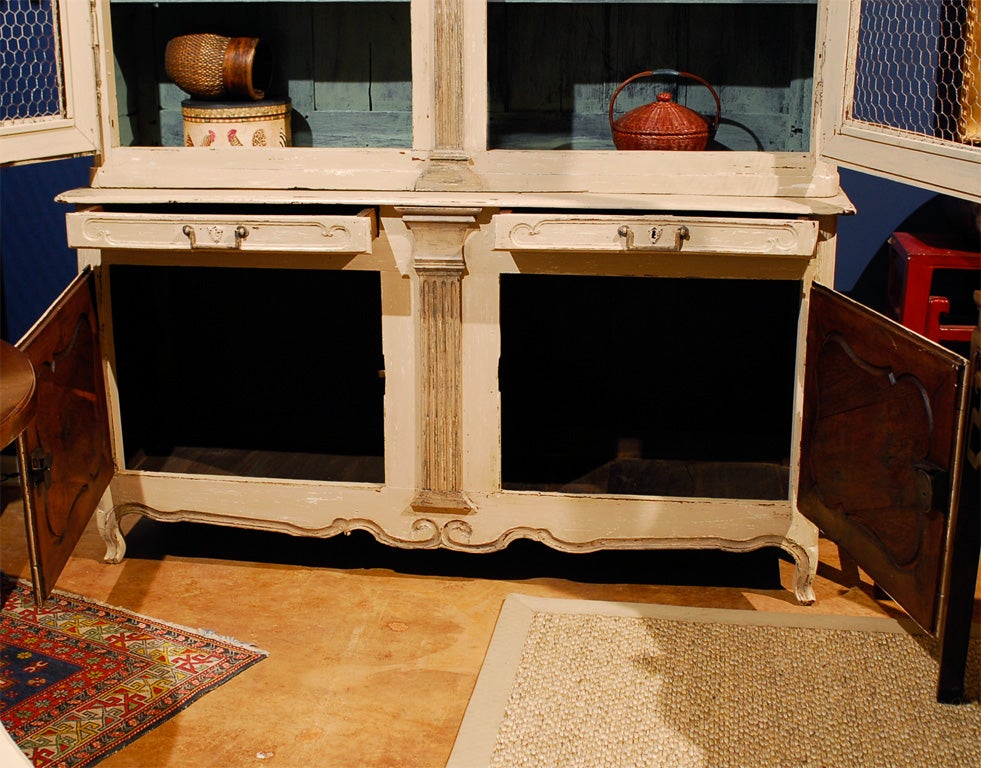 French Painted Buffet with Hutch Top 6
