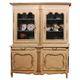 Antique French Painted Buffet with Hutch Top
