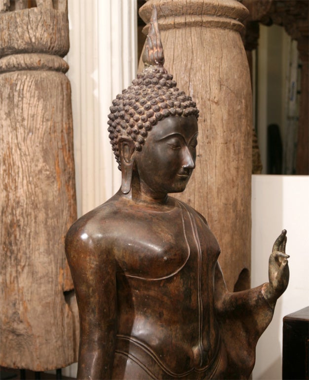 Bronze Walking Buddha 3