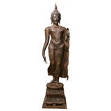 Bronze Walking Buddha