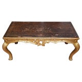 GILT WOOD/COROMANDEL COFFEE TABLE