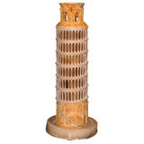 GRAND TOUR TOWER OF PISA IN SIENNA AND ALABASTER