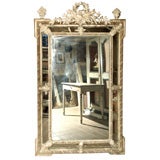 Napoleon III carved and painted mirror