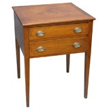 Inlaid Federal Period Country Two Drawer Stand