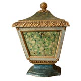 ITALIAN FAUX MARBLE, PAINT AND GILT RELIQUARY