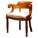 Antique 19th Century Walnut Restauration Armchair