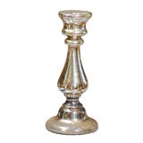 Antique 19th Century Mercury Glass Candlestick