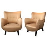Pair of Modernist  Easy Chairs Designed by George Nelson
