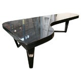 1940's Modernist Cocktail Table in Ebonized Walnut